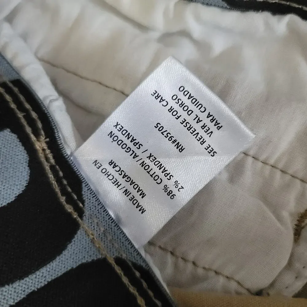 PLUG Men's Khaki Shorts Size 34 Flat Front Casual Chino Shorts